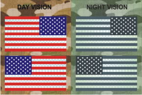 usa right plus left red plus blue night vision