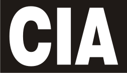 CIA WHITE ON BLACK PCX PATCH