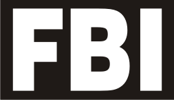FBI WHITE ON BLACK PCX PATCH