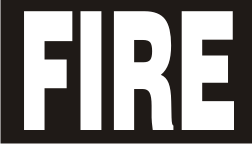 FIRE WHITE ON BLACK PCX PATCH