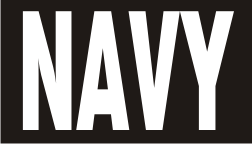 NAVY WHITE ON BLACK PCX PATCH
