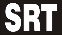 SRT WHITE ON BLACK PCX PATCH