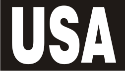 USA WHITE ON BLACK PCX PATCH